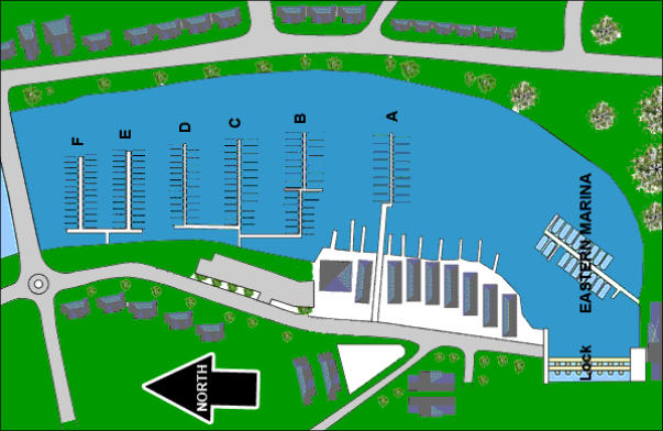 Map of Glenelg Marina berths